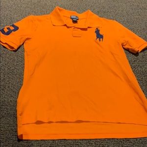 Boys polo Ralph Lauren USA orange & blue XL